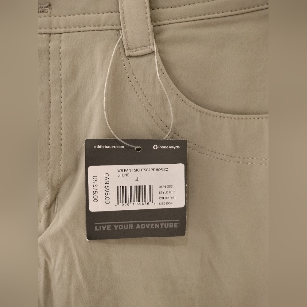 NWT Women's Eddie Bauer Outdoor Slacks - Picture 3 of 7